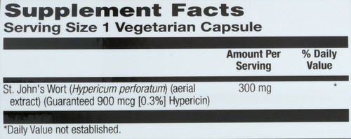 St. John's Wort Aerial Extract 120 Vegetarian Capsules