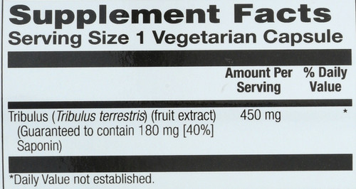 Tribulus Extract 60 Vegetarian Capsules