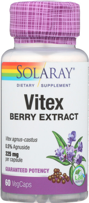 Vitex Chaste Berry Extract 225mg 60 Vegetarian Capsules