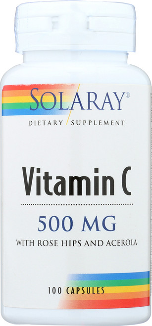 Vitamin C With Rose Hips & Acerola 100 Capsules