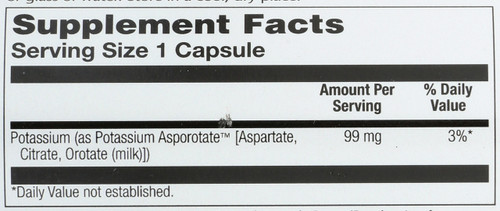 Potassium Asporotate 100 Capsules