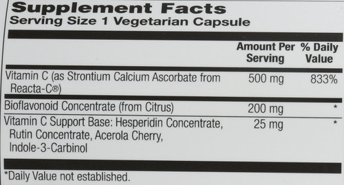 Reacta-C & Bioflavonoids 180 Vegetarian Capsules