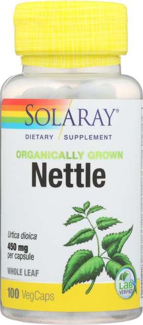 Organically Grown Nettle Leaf 100 Vegetarian Capsules