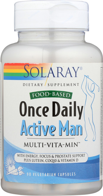 Once Daily Active Man Multi-Vita-Min 90 Vegetarian Capsules