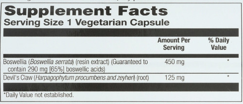 Boswellia Resin Extract 60 Vegetarian Capsules
