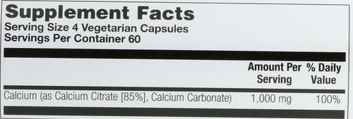 Calcium Citrate 240 Vegetarian Capsules