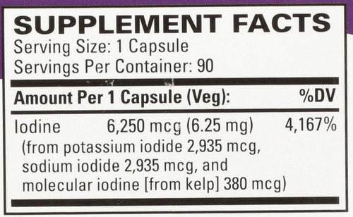 Tri-Iodine® 6.25 Mg 90 Capsules