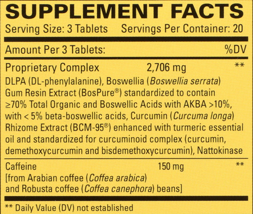 Curamin® Extra Strength + Caffeine 60 Tablet
