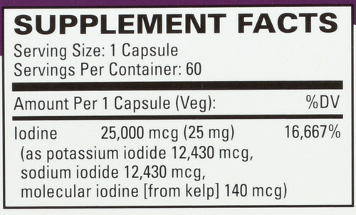 Tri-Iodine 25 Mg 60 Capsules