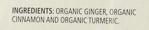 Organic Herbal Tea Ginger + Turmeric 20 Each 1 Ounce
