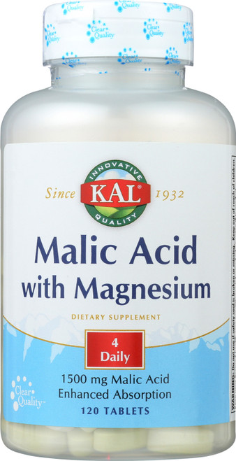 Malic Acid W/Magnesium 120 Tb  120 Count