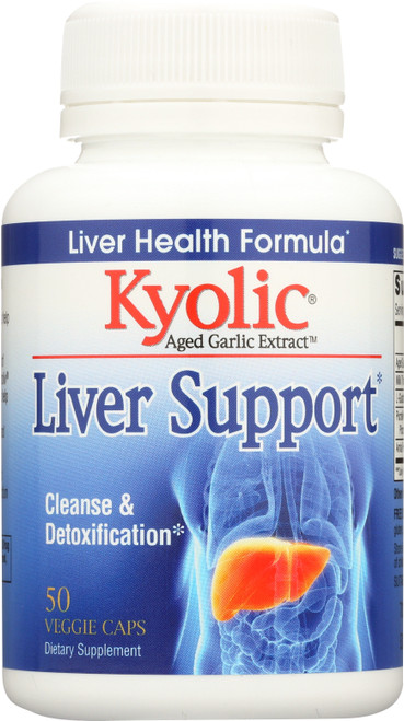 Kyolic Liver Support Milk Thistle Extract, L-Glutathione, Picroliv Picrorhiza Extract, Amla Fruit Extract 50 Each