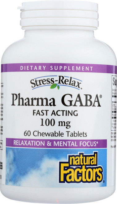 Stress-Relax® Pharma Gaba® Chewable Pharma Gaba® 60 Count