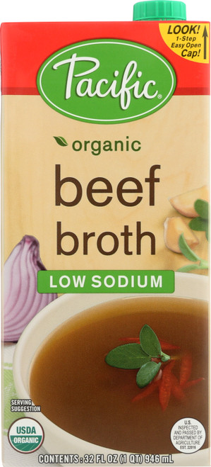 Broth Low Sodium Beef 32 Fl Oz  1 Quart