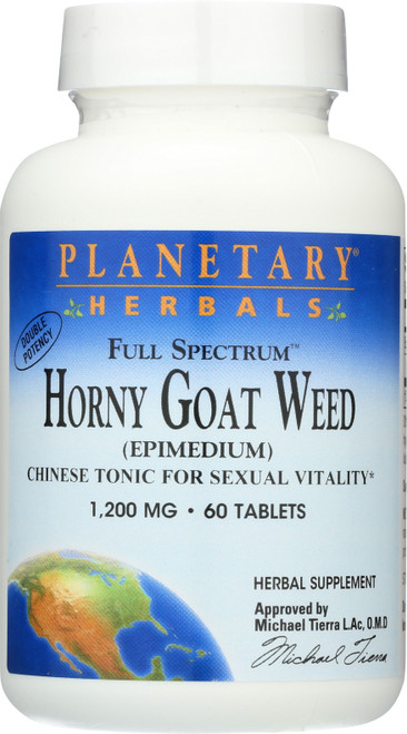 Fs Dbl Horny Goat Weed 1200Mg 60T Horny Goat Weed, Full Spectrum 1200 Mg 60 Count