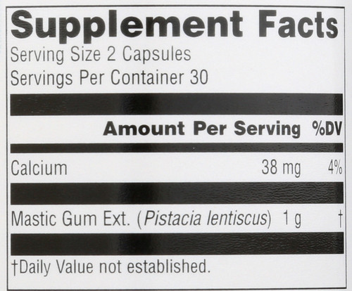 Mastic Gum 500Mg 60 Cap  60 Count