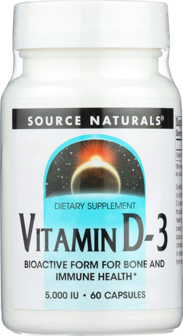 Vitamin D-3 5000 IU Cap 60C Vitamin D-3 5000 IU 60 Count