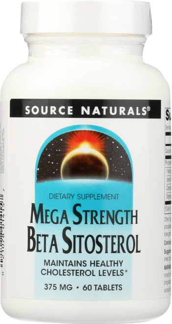 Beta Sitosterol Mega 375Mg 60 Beta Sitosterol 375 Mg, Mega Strength 60 Count