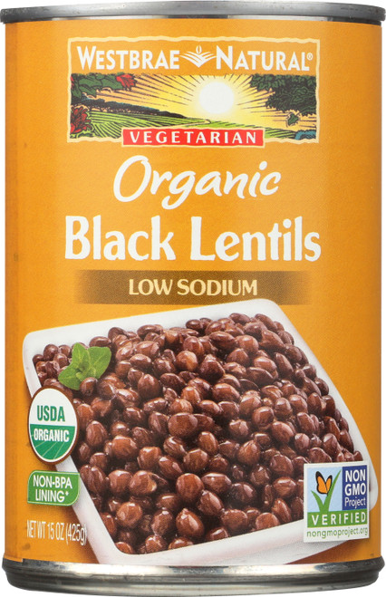 Canned Vegetables Black Lentils 15 Ounce 425 Gram