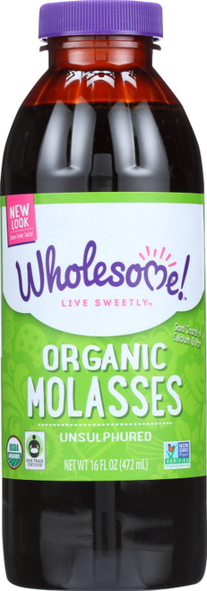 Organic Molasses Unsulphured 16 Fl Oz 472 Milliliter