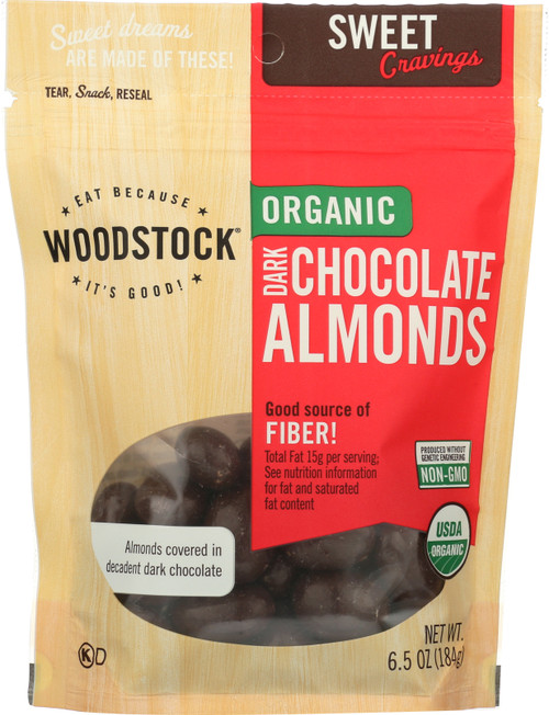 Organic Almonds Dark Chocolate 6.5 Ounce 184 Gram