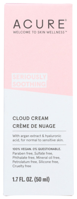 Seriously Soothing Cloud Cream With Argan Extract & Hyaluronic Acid For Normal To Sensitive Skin 1.7oz