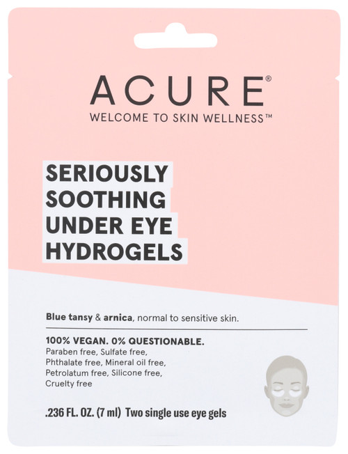 Seriously Soothing Under Eye Hydrogels (Tray) With Blue Tansy & Arnica, For Normal To Sensitive Skin. .24oz