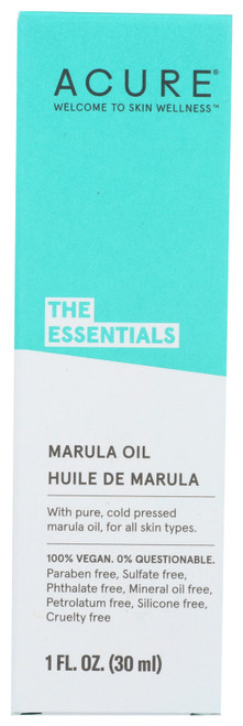 The Essentials Marula Oil With Pure Cold Pressed Marula Oil For All Skin Types 1oz