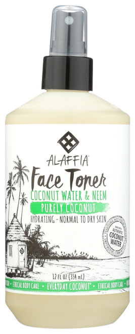 Everyday Coconut Face Toner Purely Coconut Coconut Water & Neem 12oz