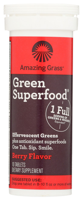 Green Superfood® Effervescent Berry Flavor Berry 10 Count