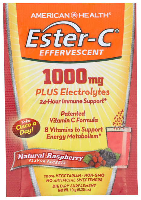 Ester-C-Natural Raspberry Pkt Dietary 10 Gram