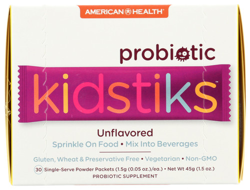 Probiotic Kidstiks 5 Billion Cultures  30 Count