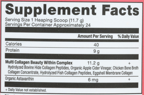 Multi Collagen Protein Beauty Within 9.9oz