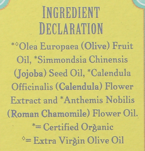 Baby Oil Chamomile & Calendula With Olive And Jojoba Oils Organic 118mL