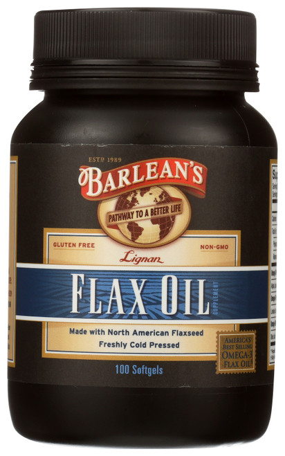 Flax Oil Soft Gels Lignan 100 Count