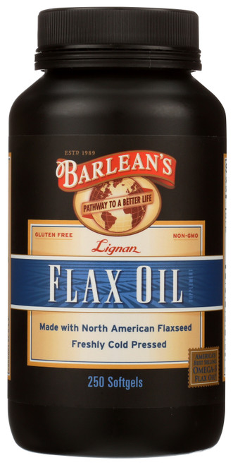 Flax Oil Soft Gels Lignan 250 Count