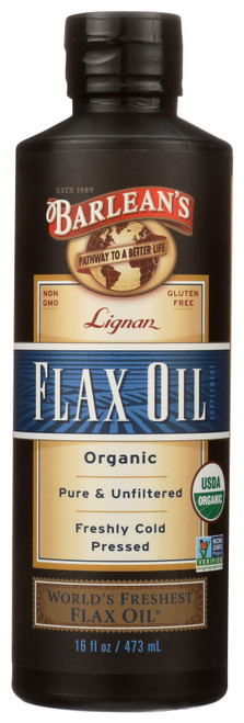 Flax Oil Organic Lignan 16oz