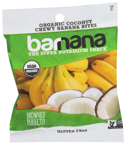 Organic Coconut Chewy Banana Bites 1.4Oz Coconut Chewy Single Serve Chewy 1.4oz
