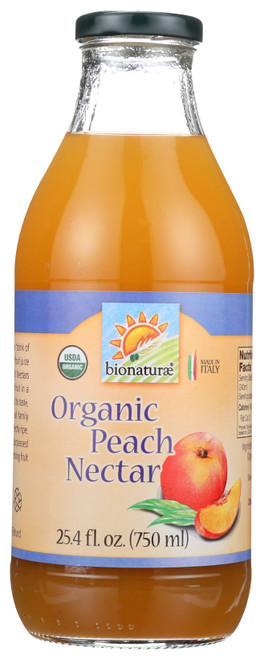 Organic Peach Nectar  25.4oz