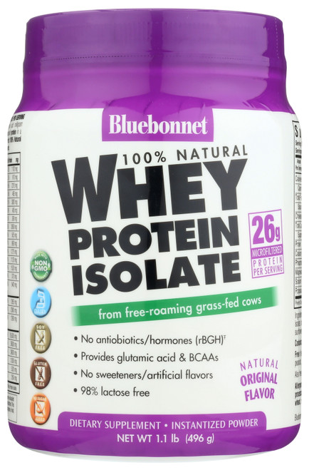 100% Natural Whey Protein Isolate Original Instantized Powder 1.1 Pound
