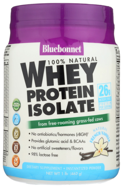 100% Natural Whey Protein Isolate French Vanilla 1 Pound