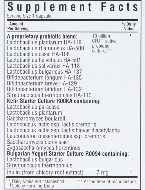 Advanced Choice® Single Daily® Probiotic 10 Billion A Combination Of 20 Dna-Verified Strains Plus Inulin From Chicory Root Extract Cold Packaged 30 Count