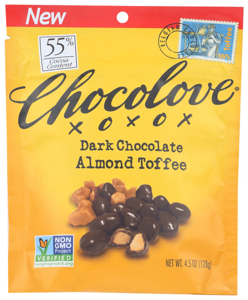 Toffee Almond Dark Chocolate  4.5oz