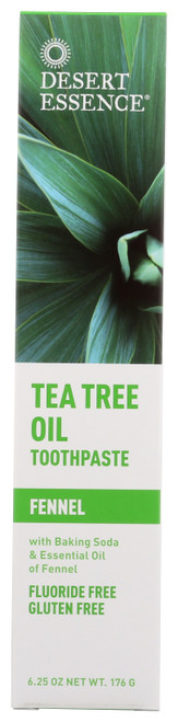 Toothpaste Natural Tea Tree Oil Fennel 6.25 Gram