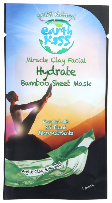 Facial Mask Hydrate Miracle Clay, Bamboo Sheet