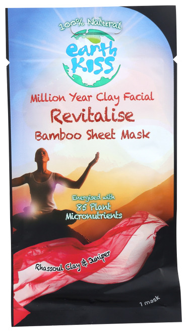 Facial Mask Revitalise Million Year Clay, Bamboo Sheet