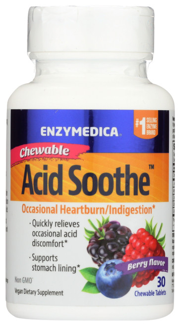 Vegan Dietary Berry Flavor Acid Soothe 30 Count