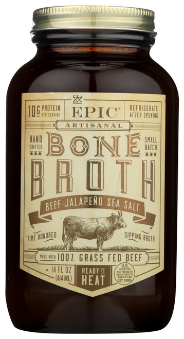 Bone Broth Beef Jalapeño Sea Salt 14oz