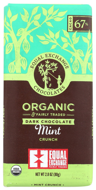 Small Farmer Chocolate Bar Mint Chocolate Organic 2.8oz