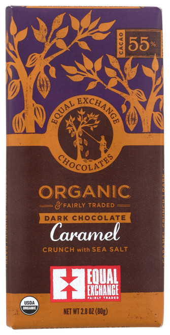 Small Farmer Chocolate Bar Caramel Crunch W/ Sea Salt Organic 2.8oz